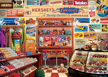 Masterpieces 1000 Piece Jigsaw Puzzle For Adults, Family, Or Youth - Hershey'S Candy Shop - 19.25''X26.75''