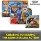 Monster Jam, Mystery Mudders 2-Pack Monster Trucks, Official 1:64 Grave Digger and Blue Thunder Die-Cast Vehicles, Wash to Revea