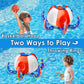 Iplay, Ilearn Pool Wave Kids Octopus Pool Toys, 2-In-1 Inflatable Float Water Game Basketball Hoop Ring Toss Outdoor Swim Cool Summer Family Party Gift 3 4 5 6 7 8 Yr Old Boy Girl Child-Blue Red White