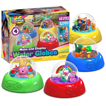 Make Your Own Water Globe Craft Kit For Kids – Diy Crafts Boys Girls Snow Globe Making Kit For Children - Under Sea Inspired Collectible Dog Dinosaur Unicorn Ice Cream Figurines Ages 4+