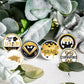 Gold and Black Graduation Party Favors Stickers for Chocolate Kisses, Congrats Grad Stickers Graduation Candy Stickers,Class of