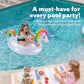 JOYIN Large Inflatable Unicorn Pool Float - Colorful Glitter Ride-On Raft for Kids, Perfect for Summer Pool Parties and Beach Fun