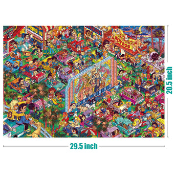 Antelope - 1000 Piece Puzzle For Adults, Drive-In Movie Jigsaw Puzzles 1000 Pieces - 1000 Pieces High Resolution, Matte Finish, Smooth Edging, No Dust Puzzle