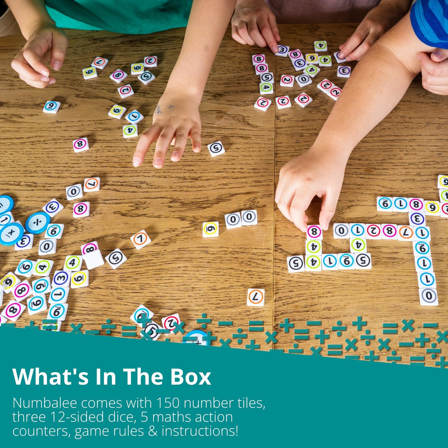 Numbalee - Fun & Educational Learning Games - Over 12 Original Number Games - Up to 8 Players - Fast Paced Mental Math Game Game