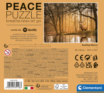 Clementoni - 35118 - Peace Puzzle - Rustling Silence - Jigsaw Puzzle 500 Pieces, Made In Italy, Jigsaw Puzzle For Adults
