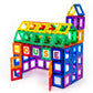 Playmags Magnetic Tile Building Set: Exclusive Educational Clickins – 80-Pc. Kit: 40 Super Strong Clear Color Magnet Tiles Windows & 40 Letters & Numbers – Stimulate Creativity & Brain Development
