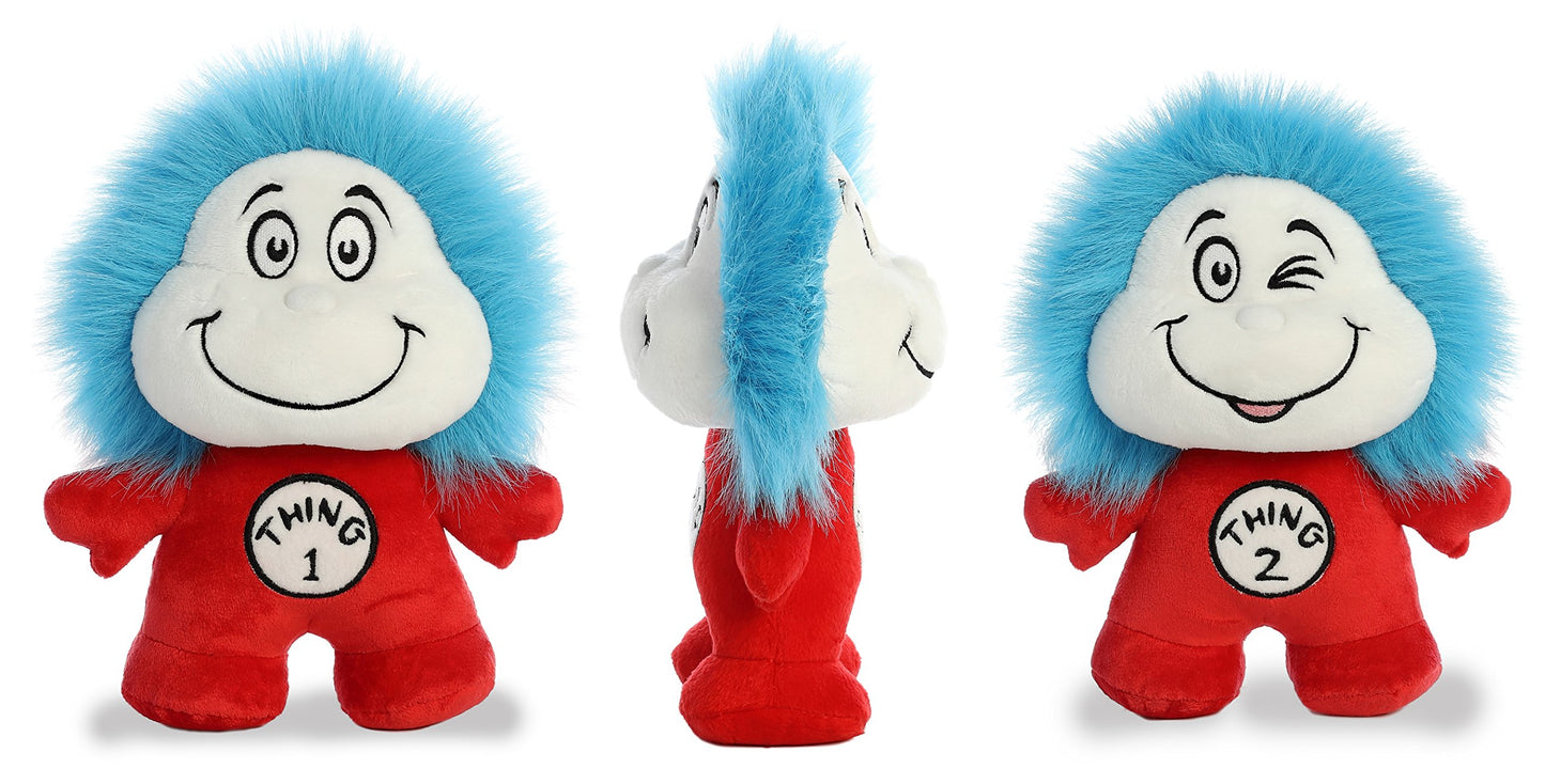 Aurora® Whimsical Dr. Seuss™ Dood Plushie™ Thing One & Two Double Stuffed Animal - Magical Storytelling - Officially Licensed - Red 8.5 Inches