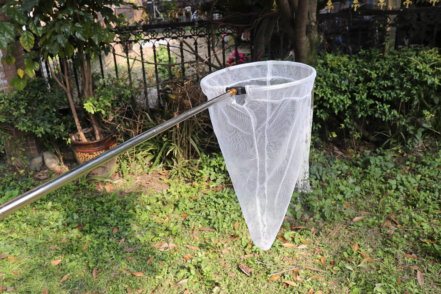 Restcloud Insect And Butterfly Net With 12' Ring, 24' Net Depth, Handle Extends To 59 Inches For Adults And Kids (12' Ring, 59' Handle)