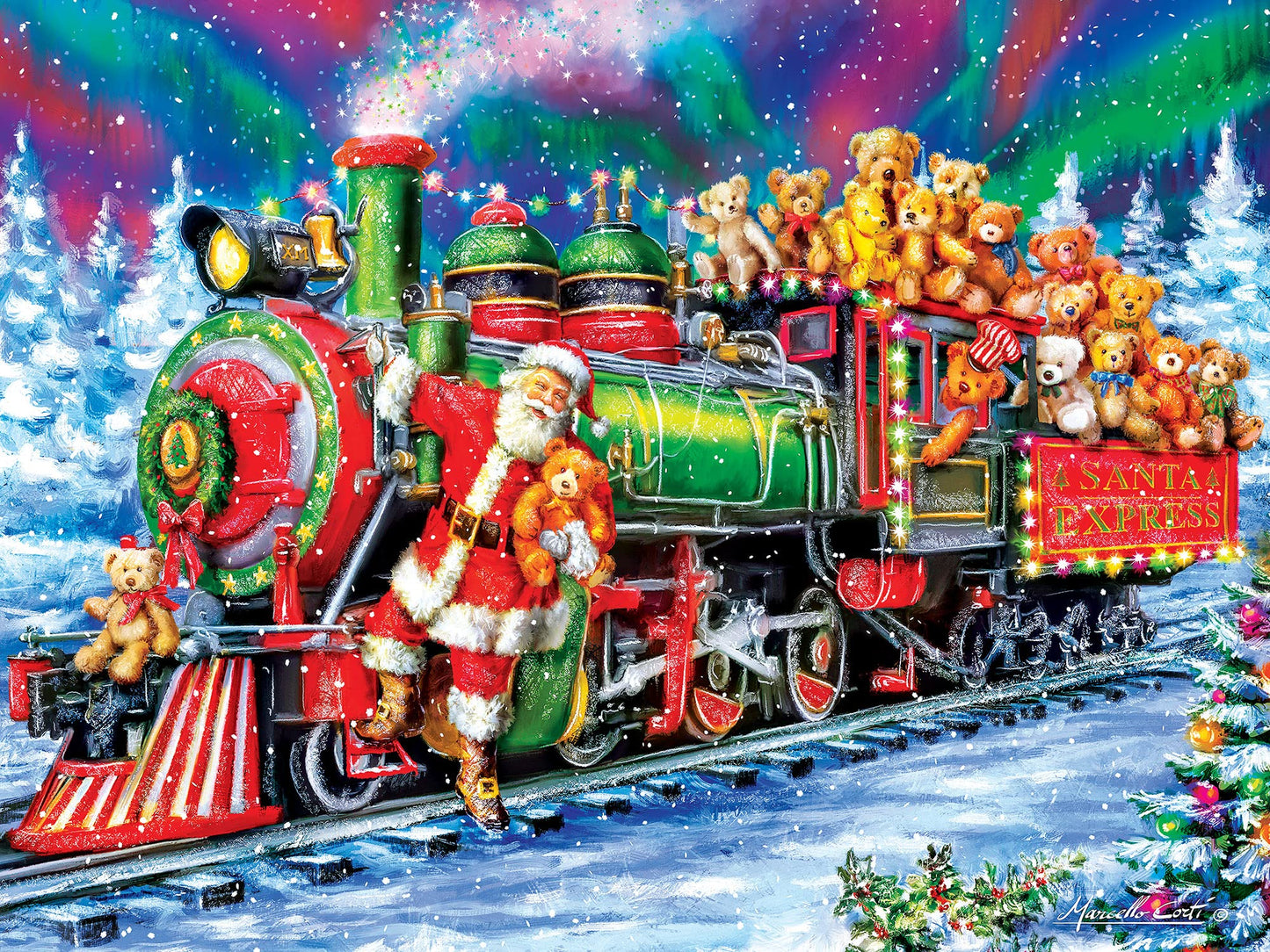 Masterpieces 300 Piece Ez Grip Christmas Jigsaw Puzzle - North Pole Delivery - 18'X24'