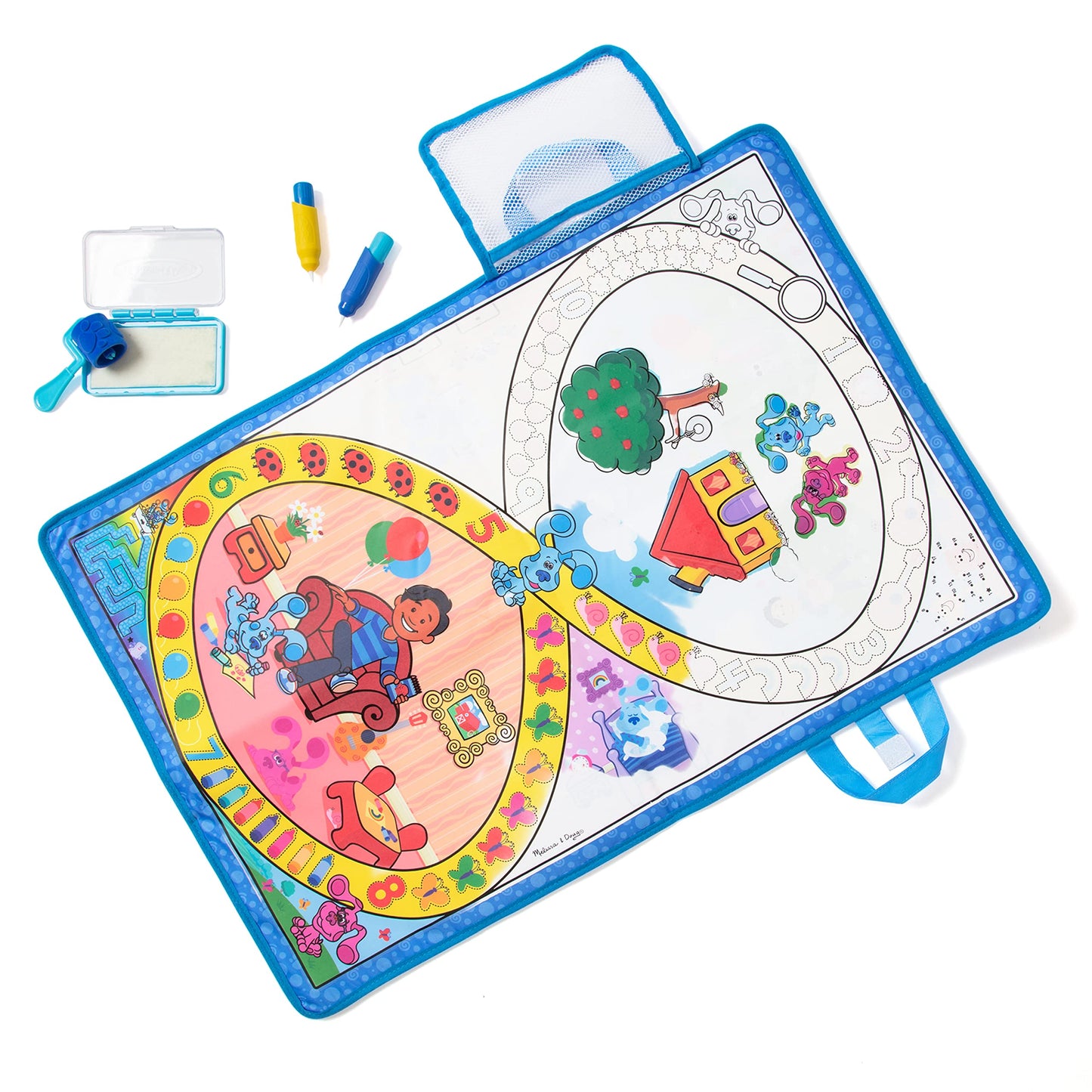 Melissa & Doug Blues Clues & You! Water Wow! Activity Mat (20 Inches x 30 Inches) with Reusable Water Reveal Surface