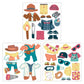 Stephen Joseph, Travel Tin Magnetic Dress Up, Dino And Dog