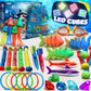 Joyx 35-Piece Diving Pool Toys Set For Kids Ages 4-12 - Includes Led Light Cubes, Goggles, Rings, Gems & Toypedo Bandits - Swim