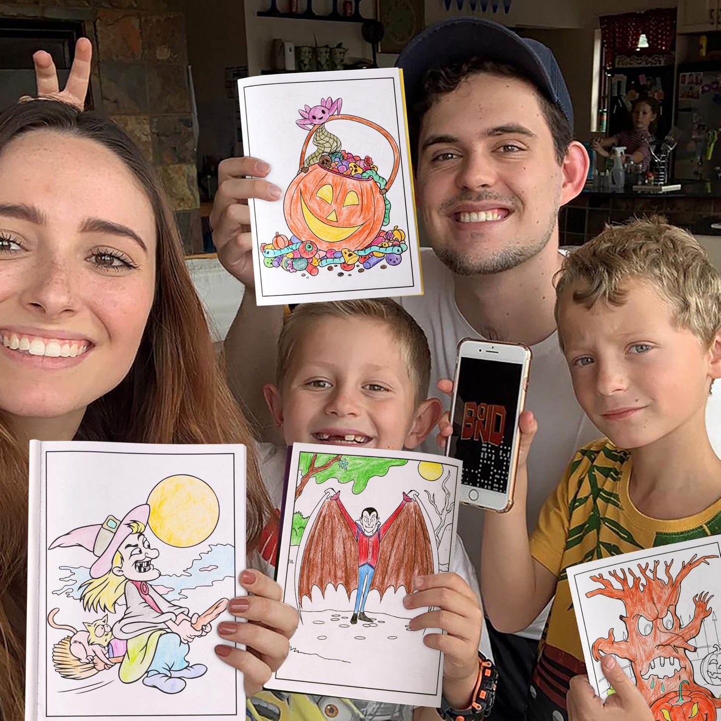 90shine 60PCS Halloween Coloring Books Party Favors for Kids - Hallowmas Trick or Treat Goodie Bag Stuffer Fillers Gifts Fun Act