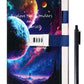 Cagie Diary With Lock For Teens Who Like Science And Exploring, Gifts For Teen Girls And Boys 12-18 Securely Guard Secrets Journal With Lock, 5.5 X 8.1 Inch Refillable Diary With Pen