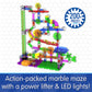 The Learning Journey Techno Gears Marble Mania - Glow in The Dark Marble Run (200+ pcs) for Kids Ages 8-14 - Award Winning Toy