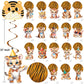 Tiger Hanging Swirls Tiger Birthday Party Decorations 20Pcs Tiger Party Ceiling Swirls Decorations Tiger Hanging Streamers for J