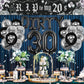 Dirty 30th Birthday Party Decorations for Her Him Death to My 20s Rip to My 20s Banner Balloons Birthday Decorations Black 30th