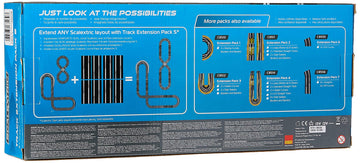 Scalextric Extension Pack 5 1:32 Scale Standard Straights X 8 C8554 Slot Car Track, White