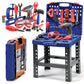 Play22 Kids Tool Set Bench 76 Pc - Toddler Tool Bench Set with Electronic Play Drill - Stem Educational Toy Pretend Play Constru