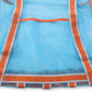 LEAFOREST Large Beach Bag with Zipper Lightweight Beach Toy Bag Mesh Bag for Swimming Pool Sand Toys (Blue)