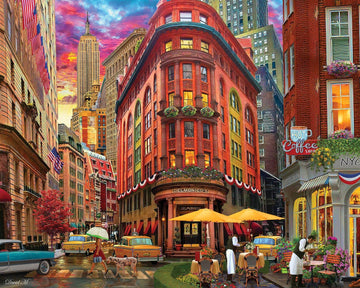Springbok'S 1000 Piece Jigsaw Puzzle Nyc Street - Made In Usa