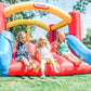 Little Tikes Jump 'N Slide Inflatable Bouncer Includes Heavy Duty Blower With Gfci, Stakes, Repair Patches, And Storage Bag, For Kids Ages 3-8 Years