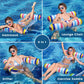 Pool Floats - 2 Pack Inflatable Pool Floats Rafts  mature-themed Size  4-in-1 Floats for Swimming Pool  Thick PVC Pool Float Lounger Water Hck