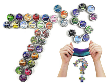 Matty'S Toy Stop Crazy Aaron'S Putty Mini Tins Lucky 7 Surprise Gift Set Party Bundle - 7 Pack (.47Oz Each) Assorted Colors