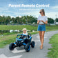 Outfunny 24V Kids Utv, 4Wd Electric Ride-On Toy Car For Kids W/Remote Control, 4X200W Motors, 5Mph Max Speed - Blue