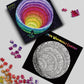 Antelope - 1000 Piece Rainbow Puzzle For Adults, Hue Wormhole Jigsaw Puzzles 1000 Pieces,1000 Piece Round Puzzles, Wormhole Puzzles, High Resolution, Matte Finish, Smooth Edging, No Dust, 3D Puzzle