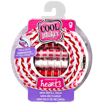 Cool Maker, KumiKreator Hearts Mini Fashion Pack Refill, Friendship Bracelet Activity Kit