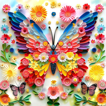 Puzzles For Adults 500 Pieces Colorful Butterfly Flowerjigsaw Puzzles 500 Pieces Difficult Fun Paper Art Unique Beautiful Family