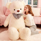 IKASA Giant White Teddy Bear Plush Toy - 59 inches, Polyester Stuffed Animal, Model 6636554