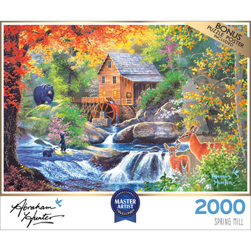 Roseart - Abraham Hunter - Spring Mill - 2000 Piece Jigsaw Puzzle For Adults