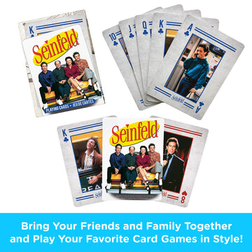 Aquarius Seinfeld Playing Cards - Seinfeld Photos Themed Deck Of Cards For Your Favorite Card Games - Officially Licensed Seinfeld Merchandise & Collectibles