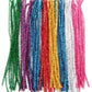 ALL in ONE 100pcs Mixed Color Glitter Sparkle Pipe Cleaners Tinsel Stems 6mm 12-inch