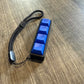 Four-Button Clicky Mechanical Switch Fidget Toy | Stim Toy, Stress Relief, Adhd (Black Base, Blue Keycaps)