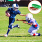 Lesnala 48 PCS Football Silicone Wristband Rugby Bracelets for Kids and Adults Motivational Sports Themed Party Supplies Classro
