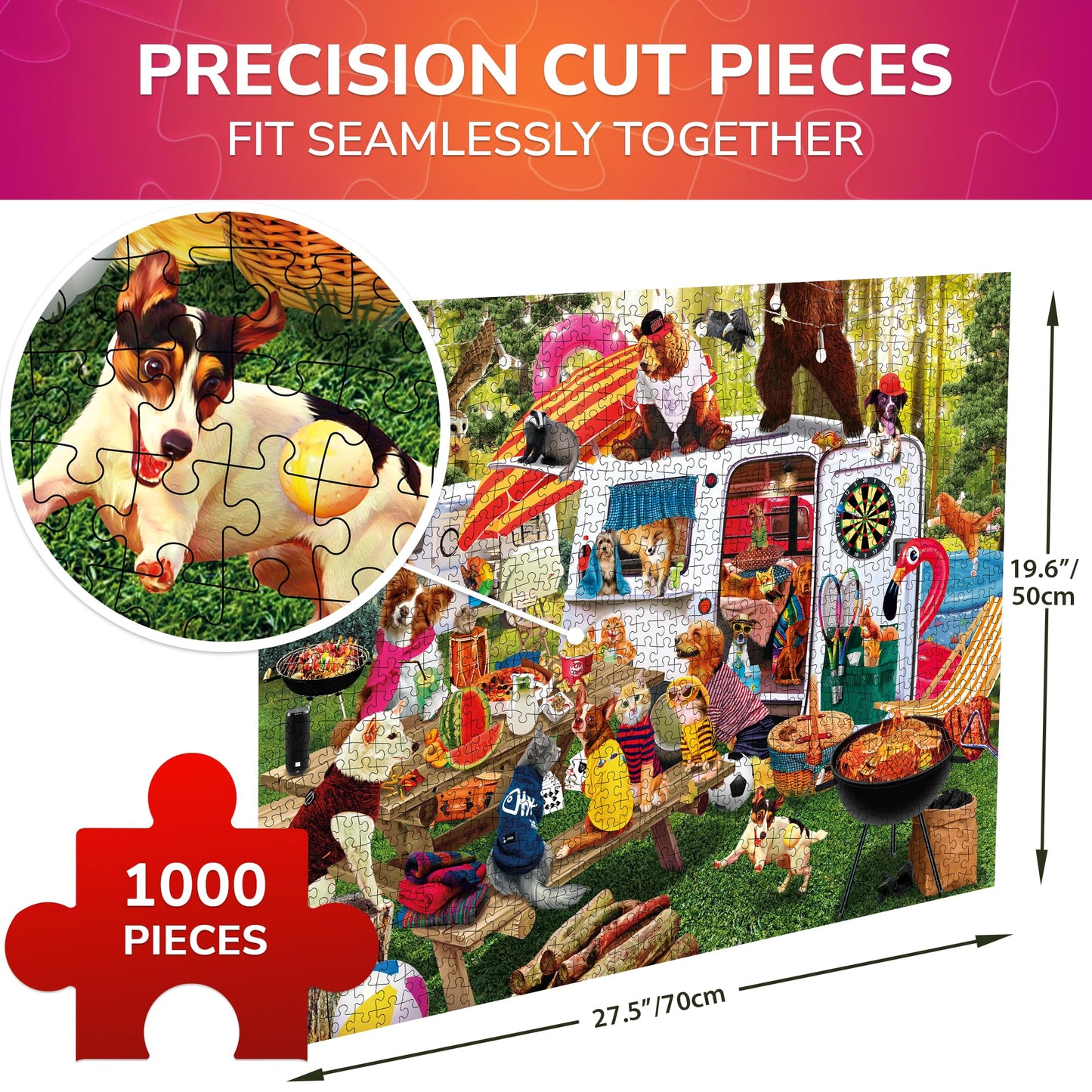 Quokka 1000 Pieces Puzzle For Adults And Up - Jigsaw Puzzles For Men And Women - Funny Animals Activity For Kids Ages 8-12 And U