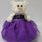 Kinnex Collections Since 1997 12' Quince Anos Quinceanera Last Doll Teddy Bear With Dress (Centerpiece) ~ Arc09831-13 (Purple)