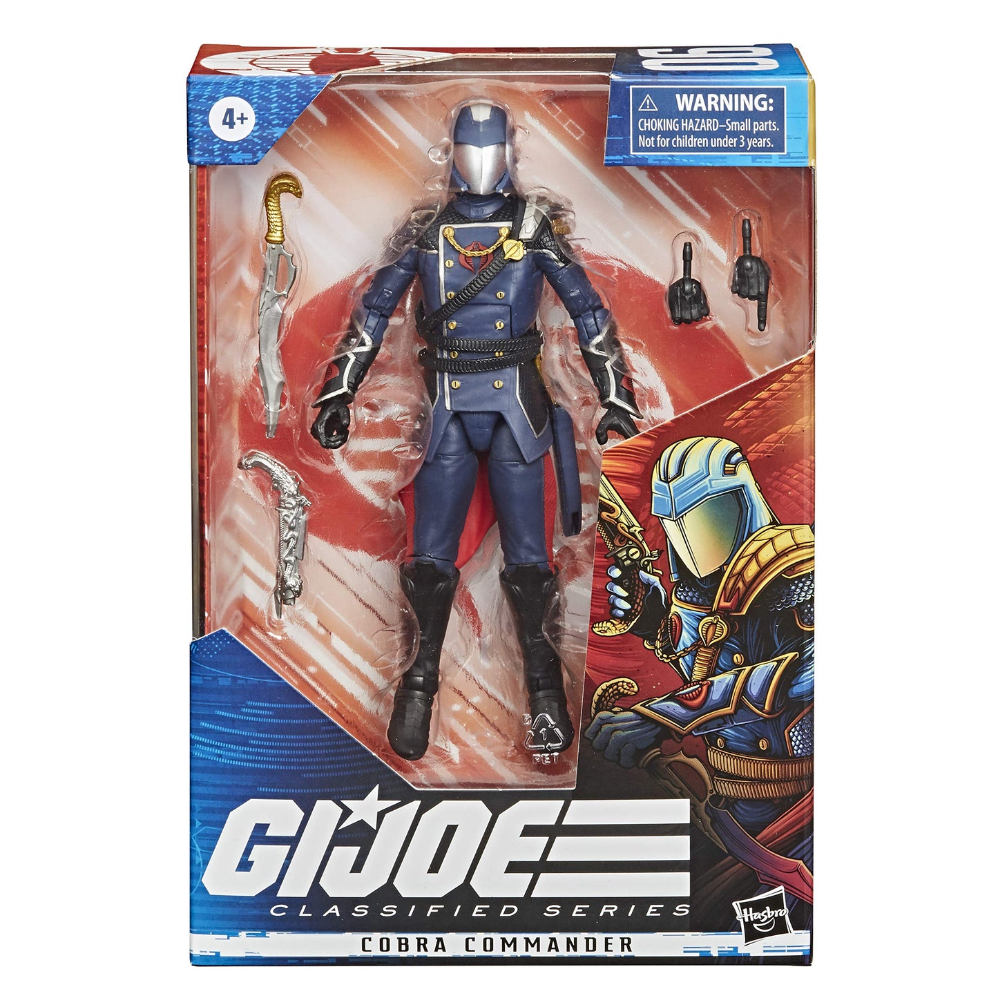 G. I. Joe Classified Series Cobra Commander Action Figure 06 Collectible enhanced Toy  Multiple Accessories  6-Inch Scale  Custom Package Art