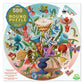 Eeboo: Piece And Love Crazy Bug Bouquet 500 Piece Round Jigsaw Puzzle, Jigsaw Puzzle For Adults And Families, Includes Glossy And Sturdy Pieces