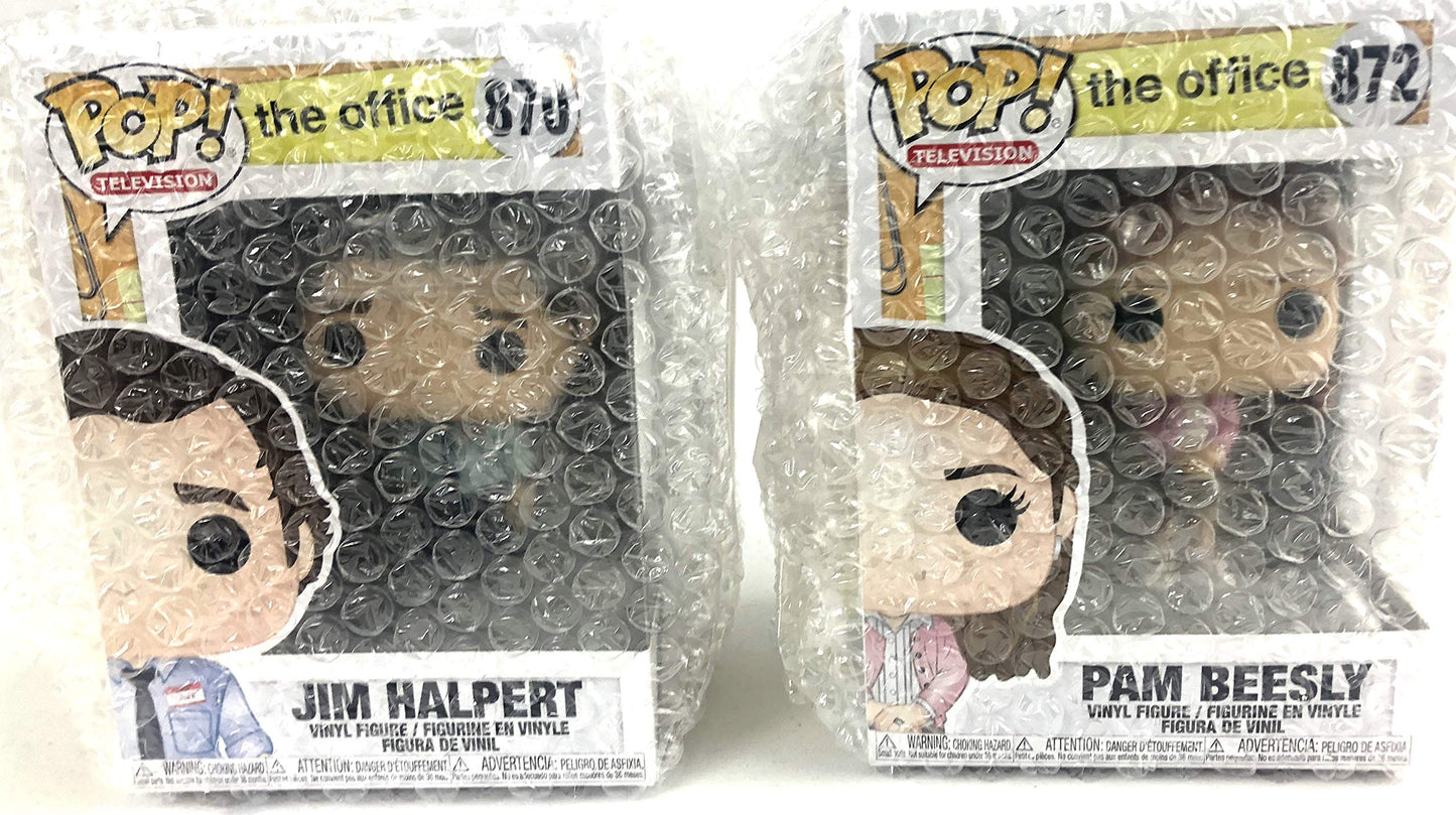 Funko Pop! Tv: The Office - Jim Halpert And Pam Beesly - Set Of 2 Figures In Bubble Pouch