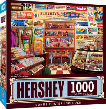 Masterpieces 1000 Piece Jigsaw Puzzle For Adults, Family, Or Youth - Hershey'S Candy Shop - 19.25''X26.75''