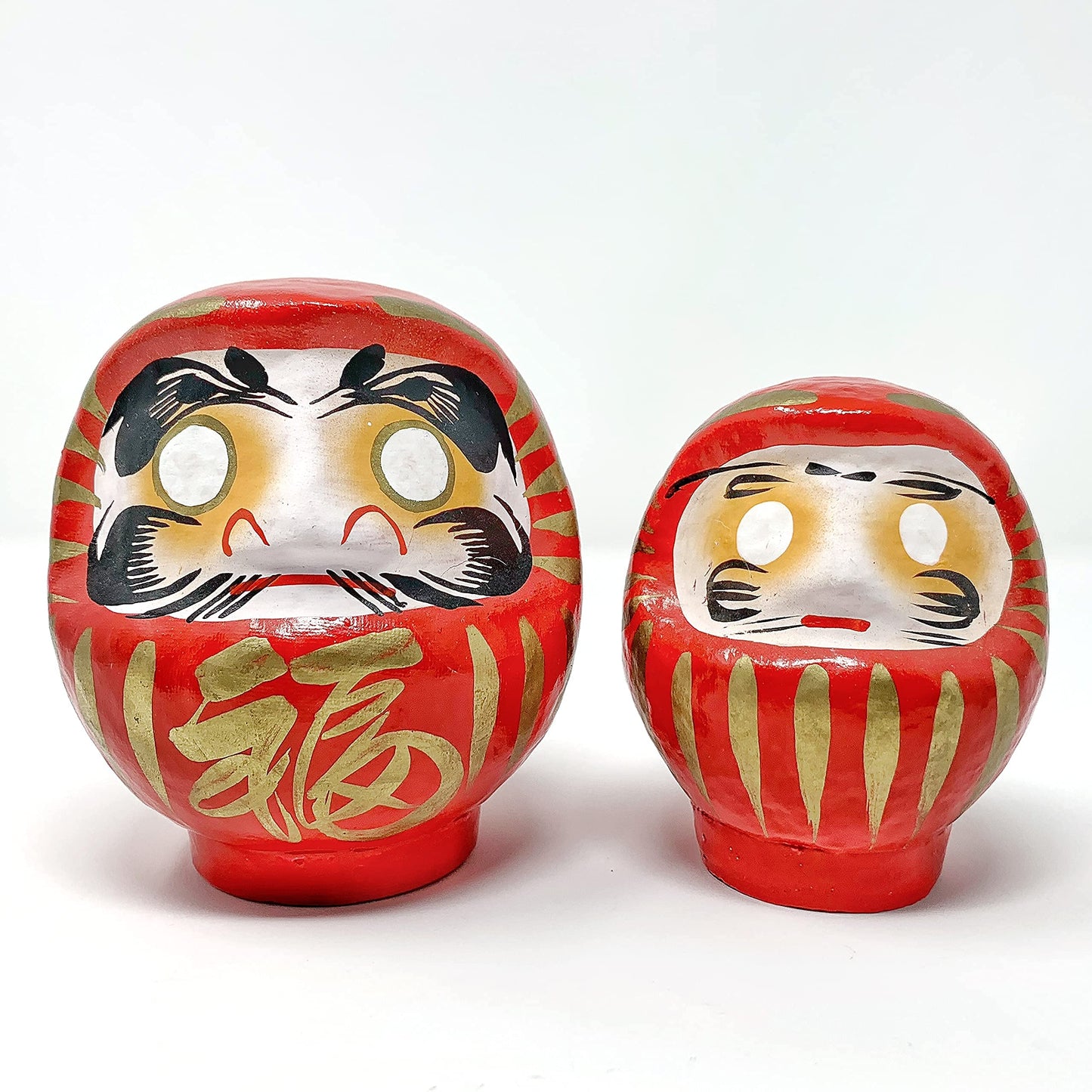 Daimonya Daruma Doll - Made In Japan - 4.7' Good Luck & Well Wishes (Red)