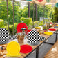48 Pcs Racing Car Party Paper Plates for Race Car Birthday Party Supplies 7 Red Yellow Black White Checkered Disposable Plates R