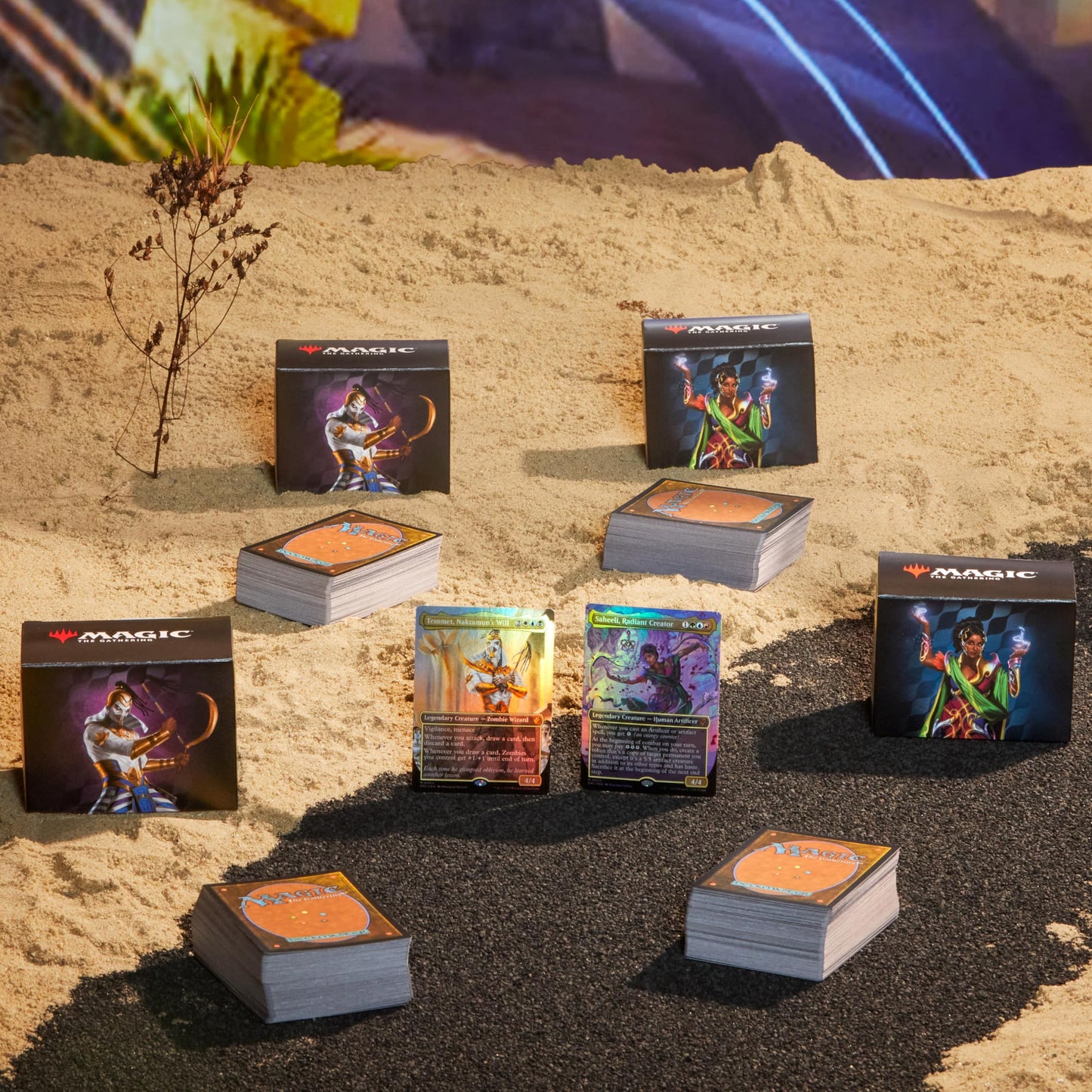 Magic The Gathering Aetherdrift Commander Deck Bundle - 2 Of Each Deck (2 Living Energy + 2 Eternal Might)