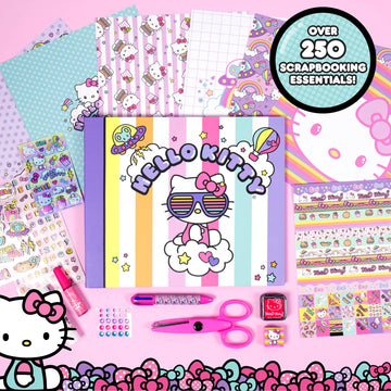 Hello Kitty All-in-One DIY , Design Your Own Scrapbook with Over 250 Essentials, Great Hello Kitty Toys for Weekend Activity, Ph