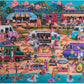 Buffalo Games - Hawaiian Food Truck Festival Wood Puzzle - Whimsy Cut Jigsaw Pieces - 500 Piece Jigsaw Puzzle - Ages 14 And Up