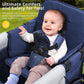 Stroller Wagon for 2 Kids, Baby Wagon Stroller with Adjustable Handle for Infants and Toddlers (Light Blue)